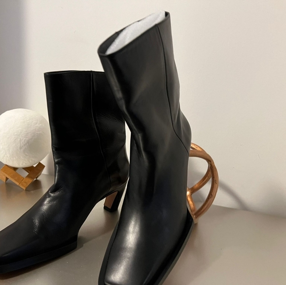 New Frame Le Brooklyn Leather Booties - Picture 5 of 7